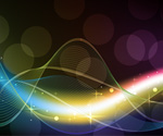 Abstract Colored Wave Line Vector B